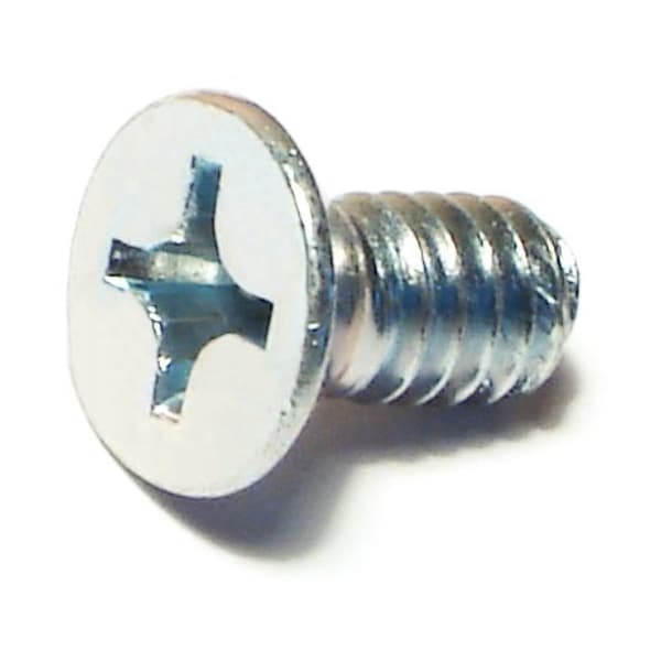 Midwest Fastener 1/4"-20 x 1/2 in Phillips Flat Machine Screw, Zinc Plated Steel, 40 PK 77341 - main